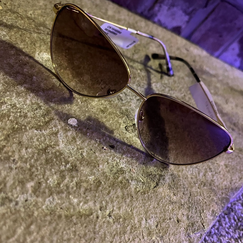 Calvin Klein Gold Frame Sunglasses